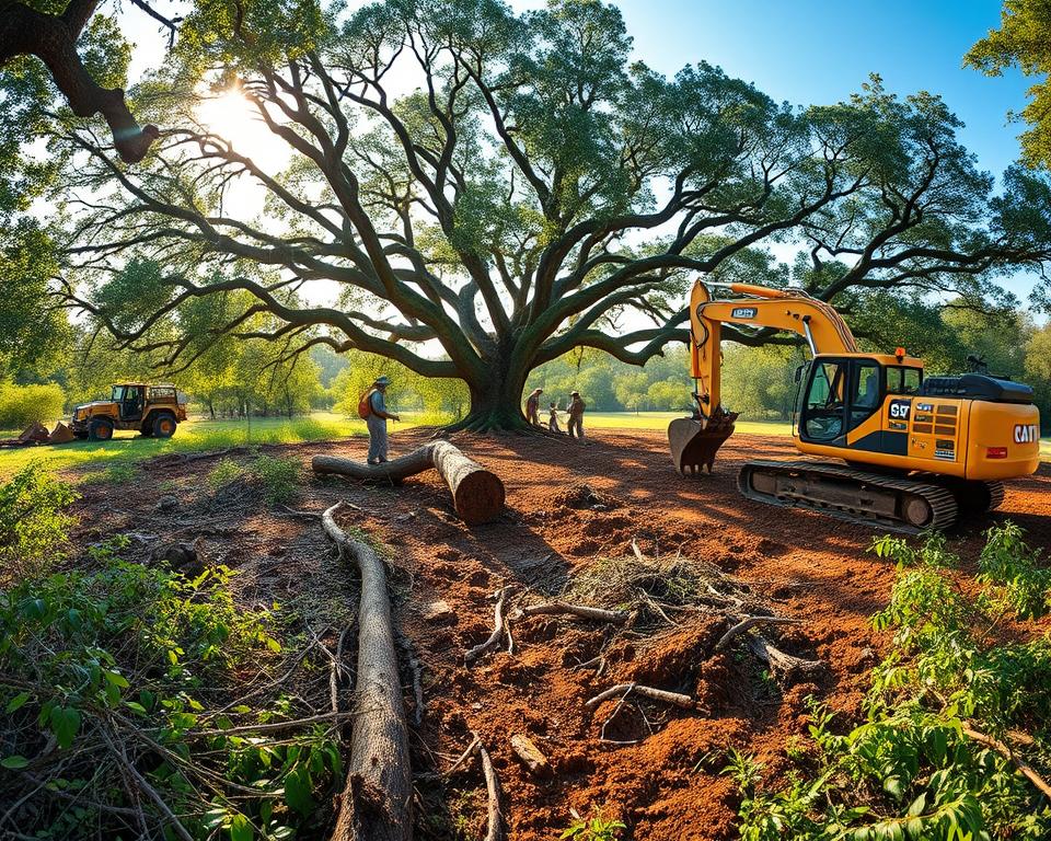 Land Clearing Around Denton for Wildlife Habitat Restoration