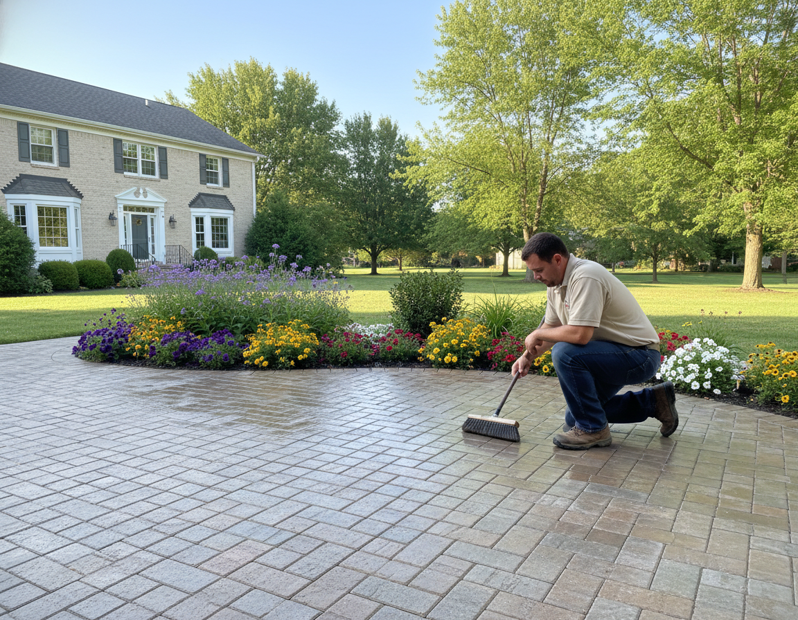 Driveway Paver Restoration In Upper Arlington Before Damage Gets Worse