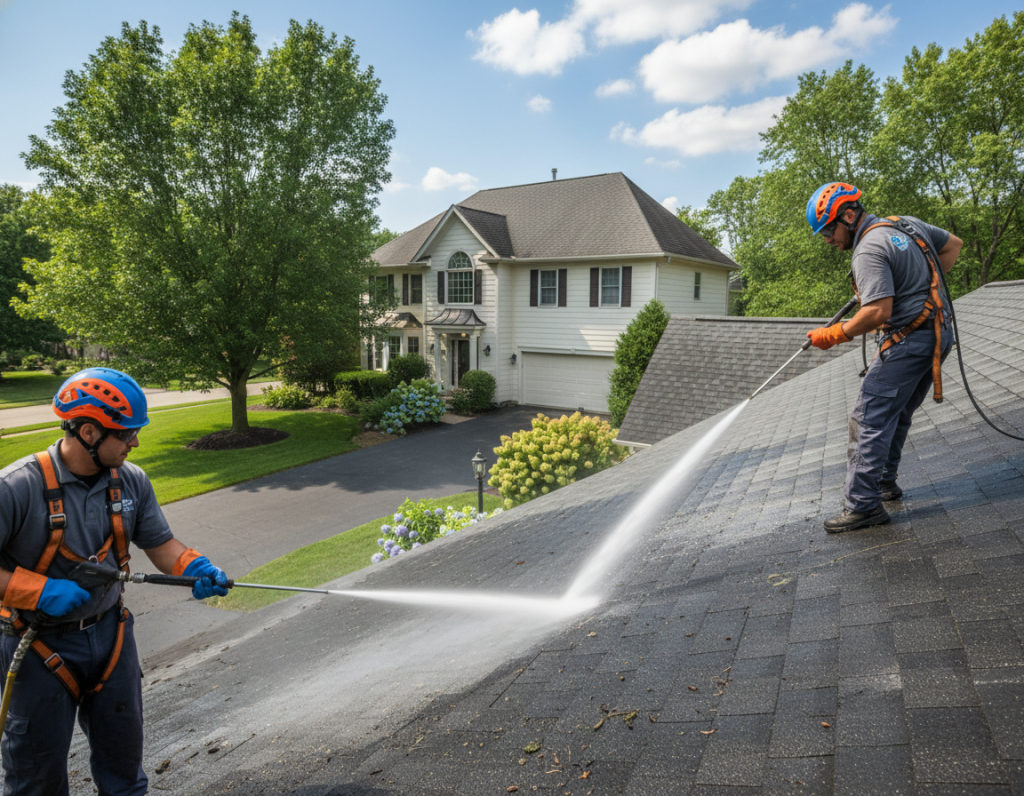 Eco Friendly Roof Cleaning in Lewis Center Ohio